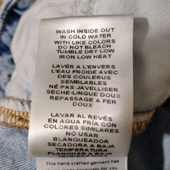 Good American Jeans Straight Crop Distressed Ripped Women's Size 2/26 NWOT - Picture 5 of 6